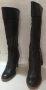 Елегантни дълги дамски ботуши от естествена кожа  номер 37, снимка 1 - Дамски ботуши - 42366891