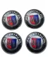 Капачки за джанти БМВ ALPINA BMW 68мм комплект 4 броя, снимка 1