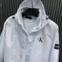 Calvin Klein Мъжка Ветровка Келвин Клайн - Бяла Или Черна Код A851, снимка 4