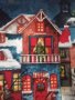 Памучна покривка Коледен град , снимка 1 - Други - 41567017