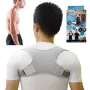 5609 Колан за изправяне на гръб Коректор за стойка, Регулируем размер, снимка 1