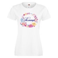 Дамска тениска Цветница Ралица Цветен венец, снимка 4 - Тениски - 35953764
