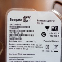 Твърд диск HDD Seagate Barracuda 7200.12 500GB, снимка 2 - Твърди дискове - 40106174