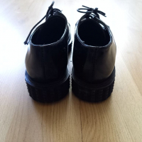 Черни дамски,естествена кожа, италиански обувки, снимка 3 - Дамски ежедневни обувки - 36387928