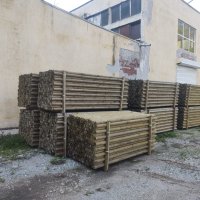 Дървени струговани колове за овошки и лозя и импрегнация на дървен материал, снимка 5 - Огради и мрежи - 40871345