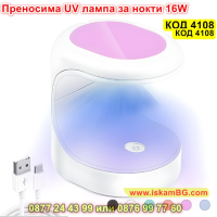Мини UV LED лампа за сушене на нокти с мощност 16W - КОД 4108, снимка 9 - Други - 44713066