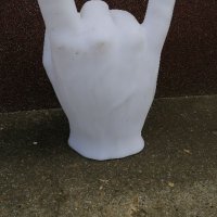 Светеща статуетка ръка символ хеви метъл, снимка 4 - Други - 40295470
