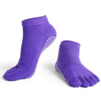 Чорапи за йога с пръсти, едноцветни, снимка 1 - Други - 36275431