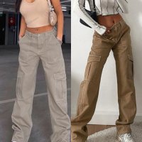 Дамски модни карго панталони, 2цвята - 023, снимка 1 - Панталони - 39686822