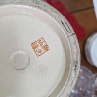 Страхотна уникална антикварна колекционерска порцеланова ваза Satsuma , снимка 5 - Вази - 42218252