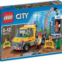 Употребявано Lego City - Сервизен камион и тоалетна кабина ( 60073 ), снимка 1 - Конструктори - 40939690