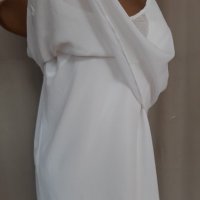SOPHYLINE L Бяла къса рокля , снимка 2 - Рокли - 41115405