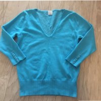 Синя блуза р. XS/S, снимка 2 - Блузи с дълъг ръкав и пуловери - 34807207