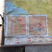 Стара карта,Отечествената война на България 1944-45г, снимка 2 - Антикварни и старинни предмети - 40688521