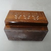 Дървена кутия 12.5 х 6.5 h 3.5 см. , снимка 4 - Други стоки за дома - 35850472