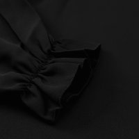 Дамска елегантна блуза в черно с дълъг ръкав, снимка 12 - Блузи с дълъг ръкав и пуловери - 44321297