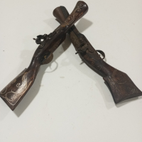 Стар кремъчен пистолет/револвер , снимка 3 - Антикварни и старинни предмети - 44642058