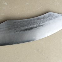 Широк японски нож с ковано острие, фултанг, 5Cr15Mov, снимка 2 - Ножове - 41481393