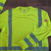 engelbert strauss warnschutz funktions longsleeve - мъжка работна блуза КАТО НОВА 3ХЛ точни размери , снимка 1 - Блузи - 40061371