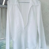 Много красива бяла блуза B. JOUNG, снимка 16 - Корсети, бюстиета, топове - 41622222