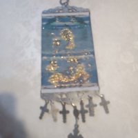 Тъкана Икона Света Богородица , снимка 6 - Икони - 40846448