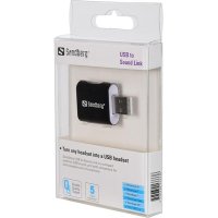 Външна звукова карта Sandberg USB to Sound Link, снимка 1 - Други - 41018631