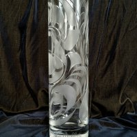 Rosenthal Studio Line  авторска кристална ваза  Bjorn Wiinbаlad с подпис 24 см, снимка 11 - Вази - 41167638