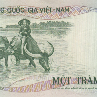 100 донги 1972, Южен Виетнам, снимка 2 - Нумизматика и бонистика - 36282832