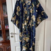 Оригинално тип халат дълго ново японско автентично кимоно памук памучно дракон , снимка 5 - Рокли - 44585759