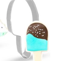 Сладолед Ескимо на клечка метална форма резец за сладки бисквитки тесто фондан украса декор, снимка 1 - Форми - 23403000