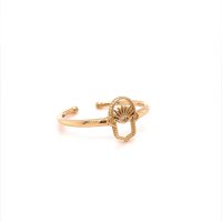 Златен дамски пръстен 1,41гр. размер:55 14кр. проба:585 модел:20104-6, снимка 2 - Пръстени - 42615403