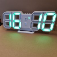 3D LED часовник с аларма, снимка 1 - Друга електроника - 35718613