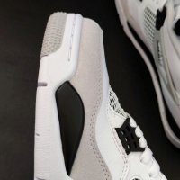 Нови Оригинални Обувки Nike Air Jordan Retro 4 Military White Black Бели Маратонки Кецове Размер 42 , снимка 6 - Кецове - 39713455