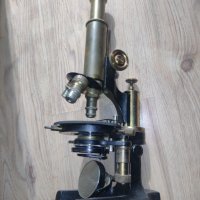 стар бронов Микроскоп, снимка 1 - Антикварни и старинни предмети - 39669725