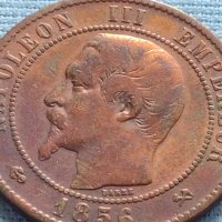 Рядка монета 10 сантима 1856г. Франция Наполеон трети за КОЛЕКЦИЯ 30217, снимка 7 - Нумизматика и бонистика - 42683254