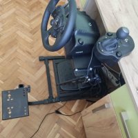 Волан Logitech g923+ стойка и скоростен лост , снимка 4 - Джойстици и геймпадове - 41686603