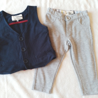 Детски комплект за момче-елече, панталон и боди, 12-18м, снимка 2 - Комплекти за бебе - 44530310