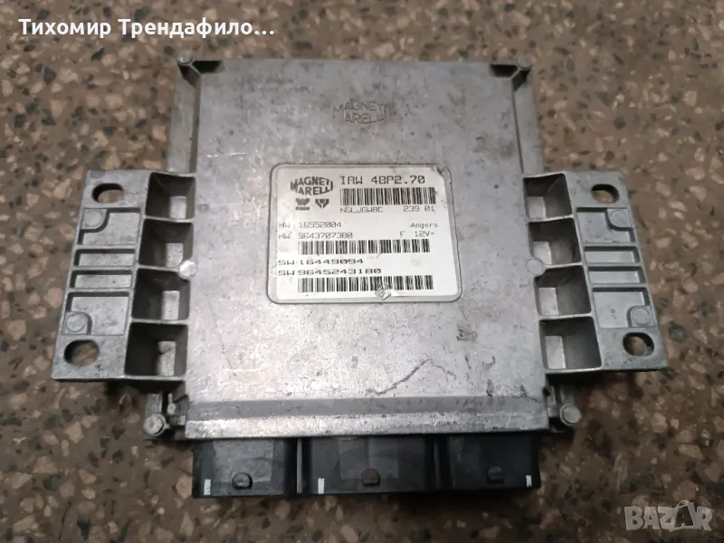 ECU компютър PEUGEOT 206 1.1 8V IAW48P2.70 , IAW 48P270 , 9643707380 , 9645243180, снимка 1