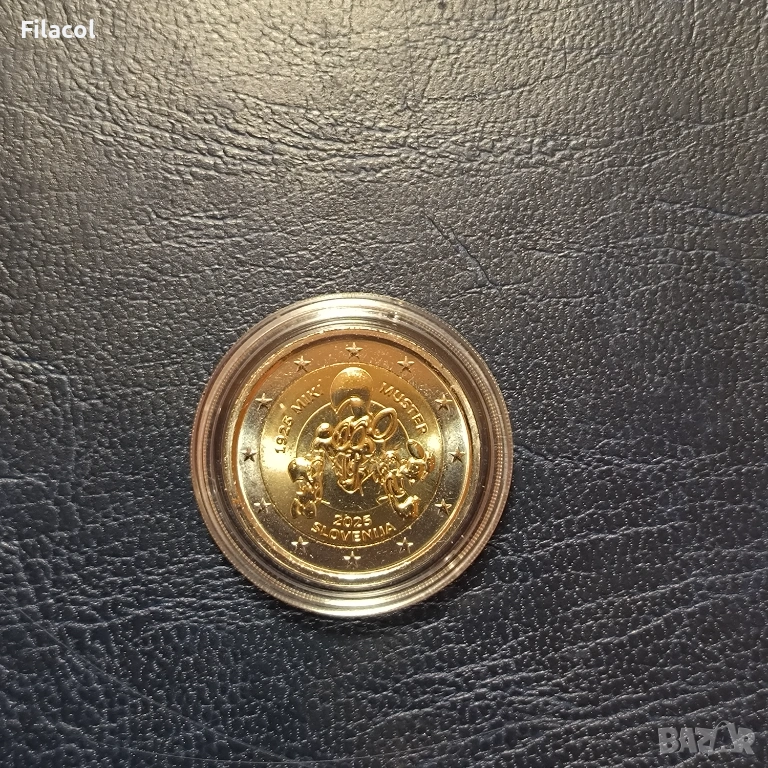 2 евро 2025 Словения Мики Мустер UNC, снимка 1