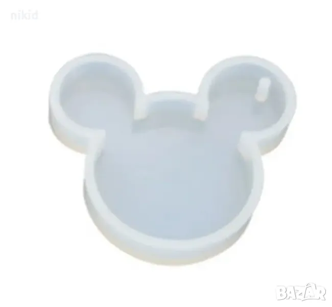 мики маус глава силиконов молд форма фондан смола шоколад ключодържател декор украса бижу колие, снимка 1