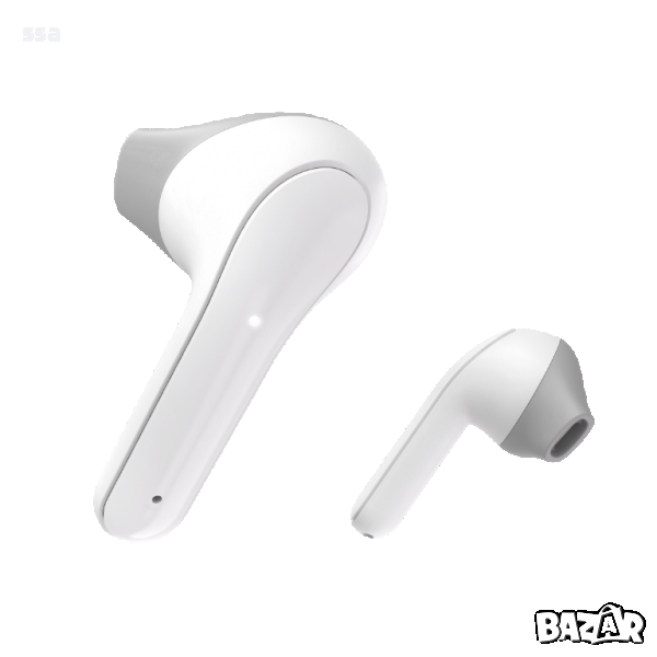 Bluetooth слушалки Hama Freedom Light, True Wireless гласов контрол бял 00184068, снимка 1