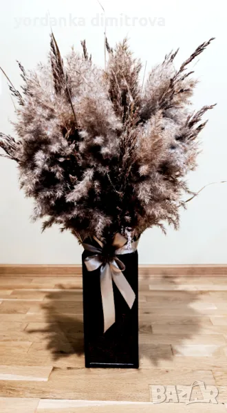 Вази, декорирани с естествени материали. , снимка 1