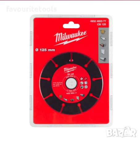 Диск карбиден MILWAUKEE за дърво, цветни метали и PVC 125х1.0х22.23мм, снимка 1