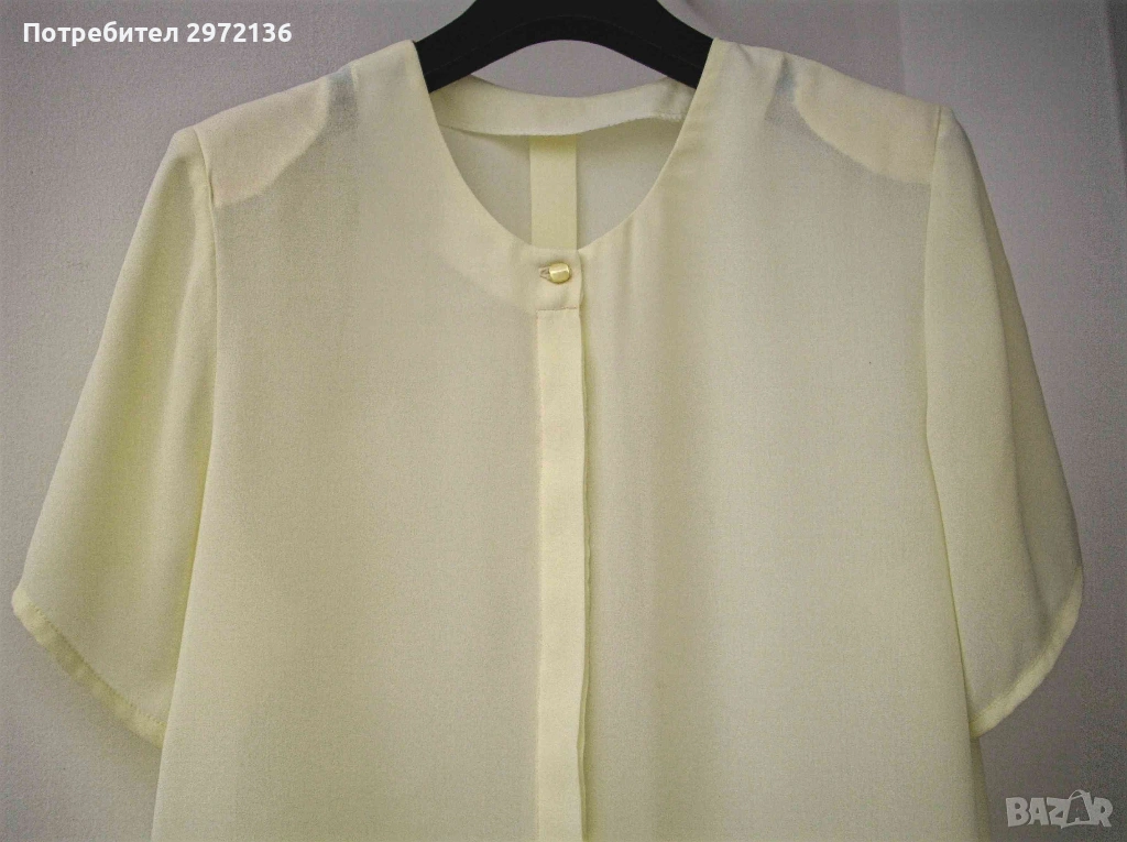 Дамска блуза риза къс ръкав, снимка 1