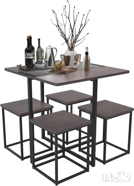 Комплект маса с 4 стола GCCZ6005, снимка 1