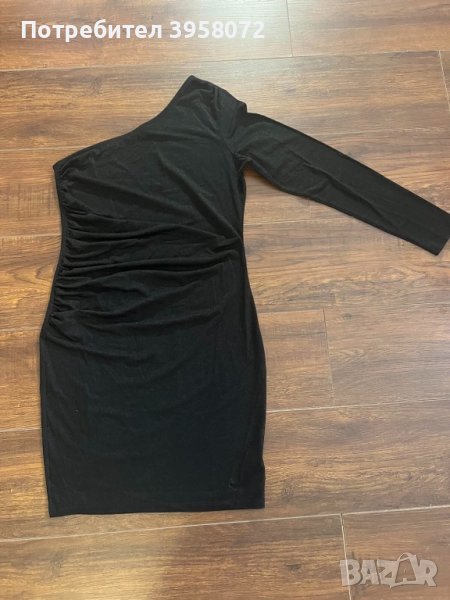 Къса черна рокля размер L, снимка 1