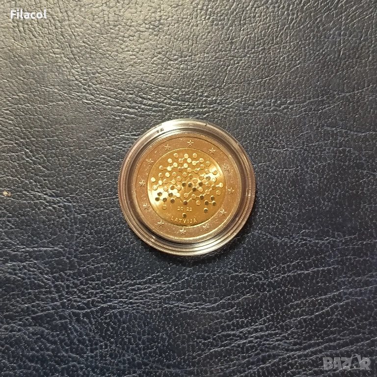 2 евро Латвия 2022 Финансова грамотност UNC, снимка 1