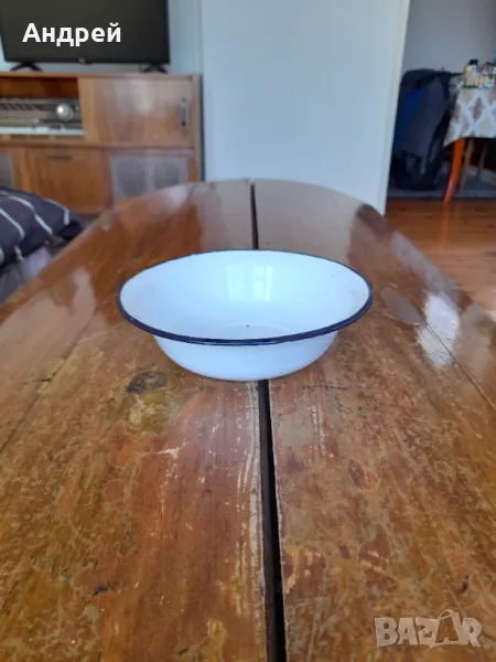 Стара емайлирана паница #13, снимка 1