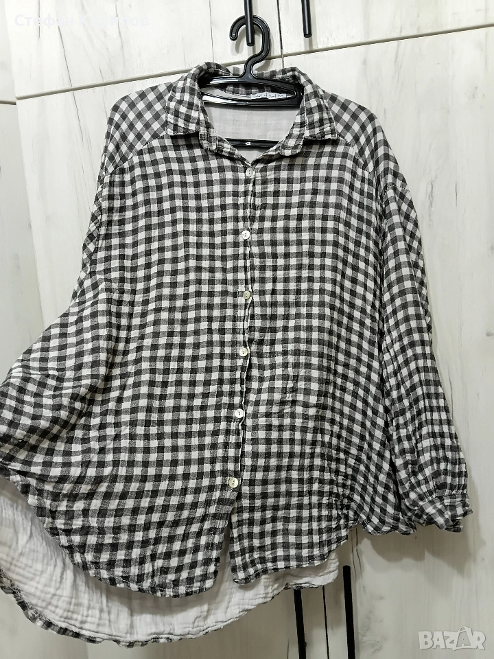 Памучна риза 5,6ХЛ, снимка 1