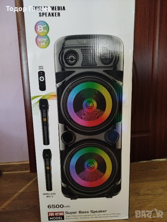 Караоке колона 2х8 инча+подарък флашка 4GB , снимка 1